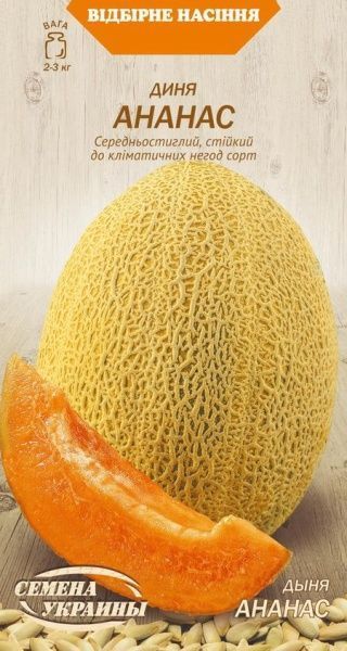 Семена Семена Украины дыня Ананас 578600 1г