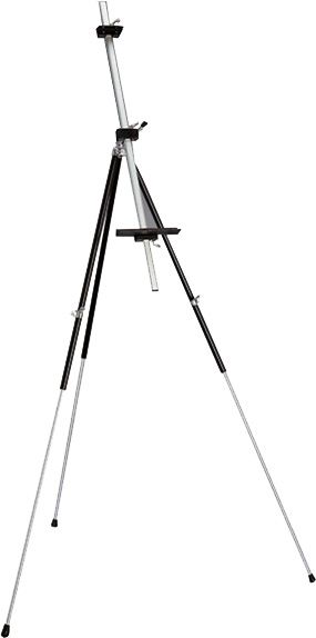 Мольберт-тринога 92 х 92 х 203 см металевий чорний 94161955 D.K.Art&Craft 92 х 92 х 203 см