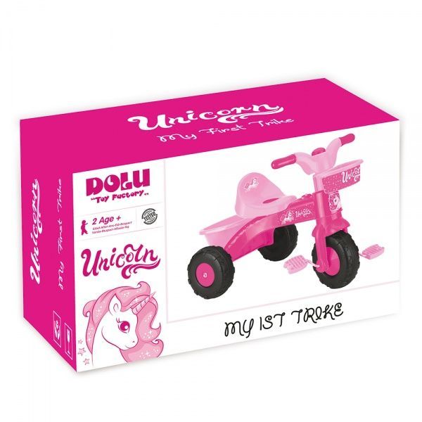 Велосипед дитячий Dolu Unicorn My First Trike Pink In Box рожевий 2505