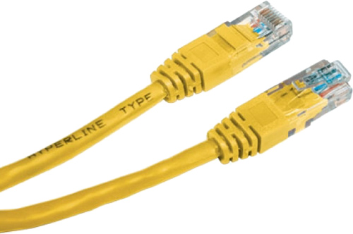 Патч-корд Digitus UTP 5е RJ 45 0.5 м yellow (DK-1511-005/Y) 