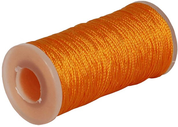 Нитка Радосвіт капронова 93,5 текс х1х2 0,75 мм 135 м помаранчевий 0,05 кг