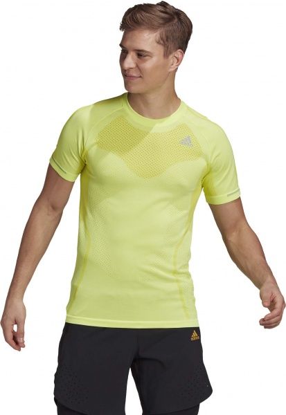 Футболка Adidas PRIMEKNIT TEE M GL6855 S салатовий