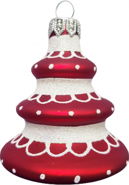 Підвіска Юріта Форма Пірамідка червоний