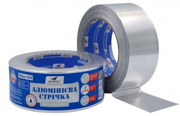 Лента алюминиевая Mustang Premium 50 мм x 40 м