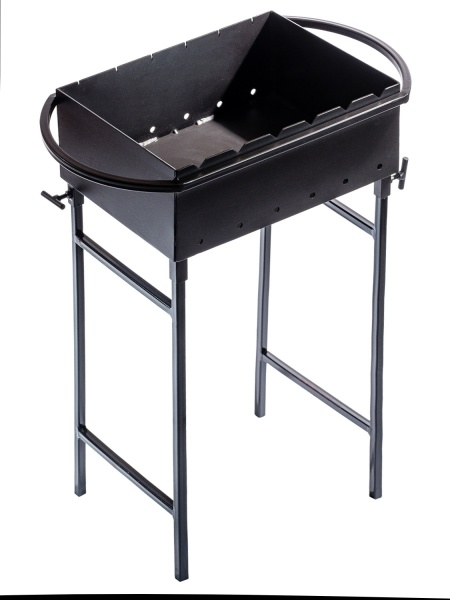 Мангал Metalzavod 6-3N на 6 шампуров 3 мм со съемными ножками