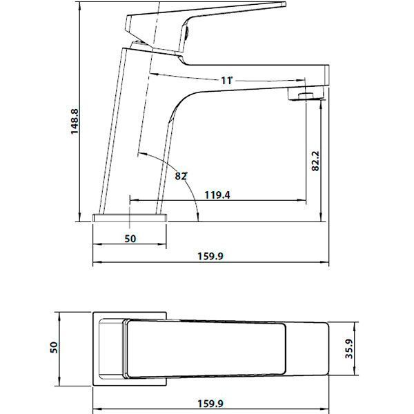 Смеситель для биде Koller Pool Neon Cube