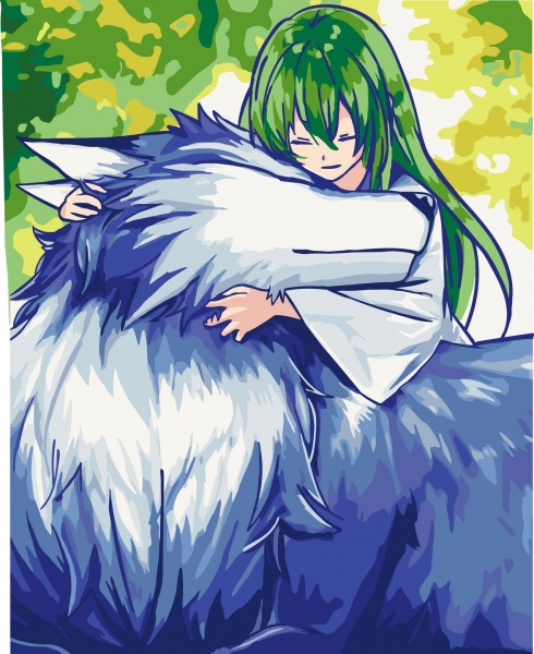 Картина за номерами Енкіду з вовком 40х50 см ART CRAFT 