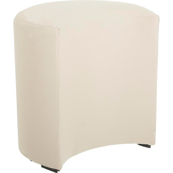 Пуф Марбет Півмісяць 400x400x240 мм Soft №18 молочний 