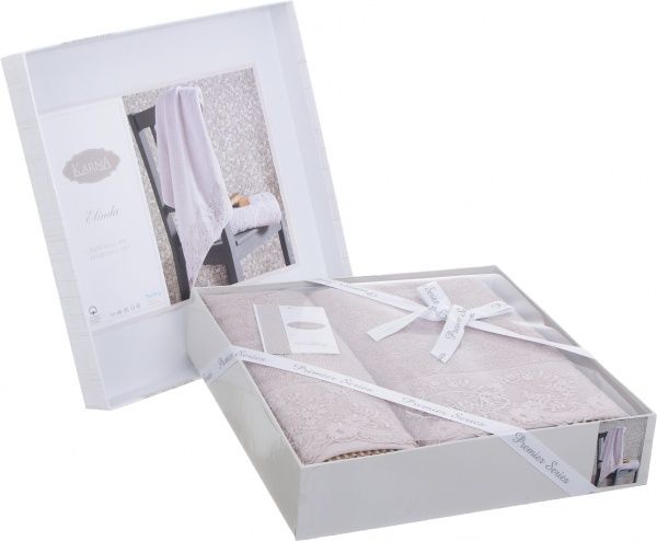 Набор полотенец Elinda бежевый Karna 