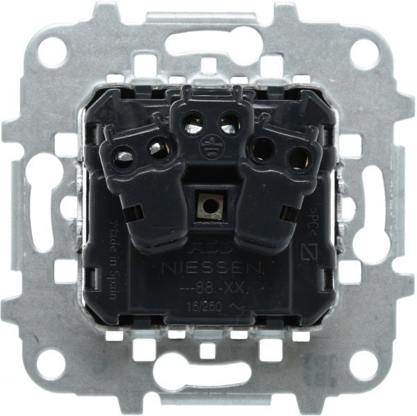 Розетка із заземленням ABB Zenit SCHUKO 16 А 250 В без шторок з кришкою антрацит N2288.1 AN Z