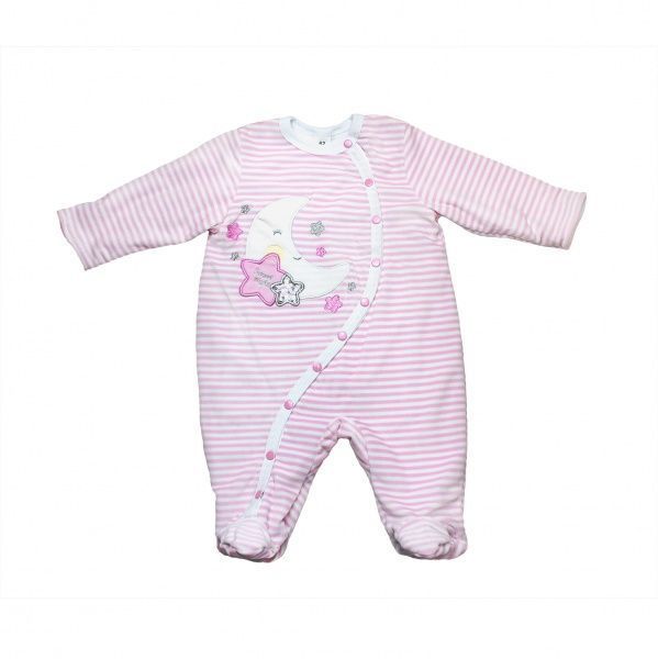 Комбінезон для дівчаток Danaya ЗО20-36/6 рожевий у смужку р.68 