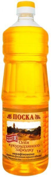 Масло ТМ Поска кукурузное нерафинированное 1 л 