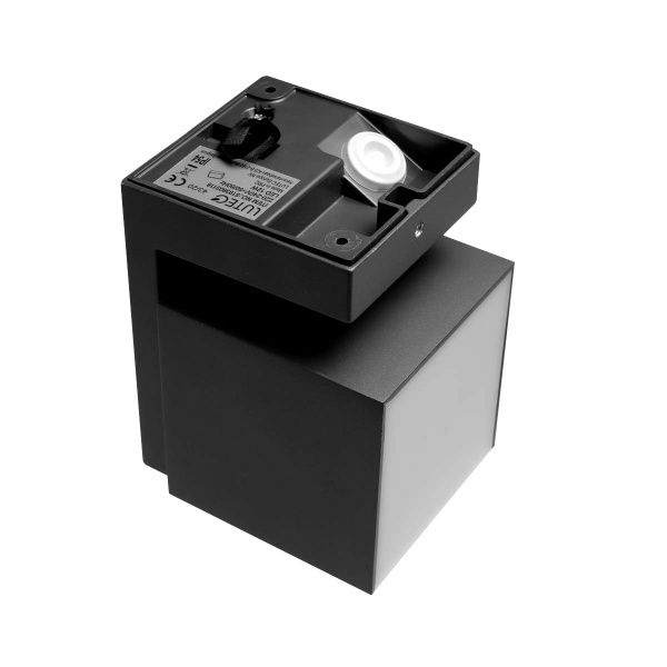 Світильник вуличний настінний Lutec LED Cuba 12 Вт IP54 чорний 