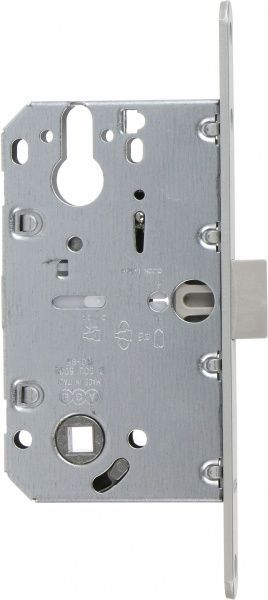 Дверний замок міжкімнатний AGB Mediana Evolution B011035041 матовий хром