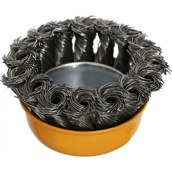 Щітка дискова 65 мм М14 Compass плетений дріт