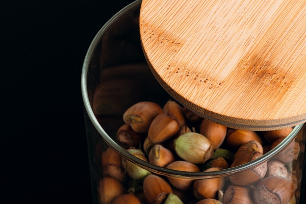 Ємність скляна з дерев'яною кришкою VT-7107 700 мл Vittora