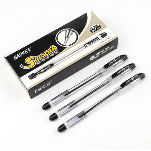 Ручка масляная Baoke 0.7 мм черная Smooth (B32-black) 