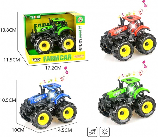 Трактор Shantou 3 кольори в асортименті 9878C