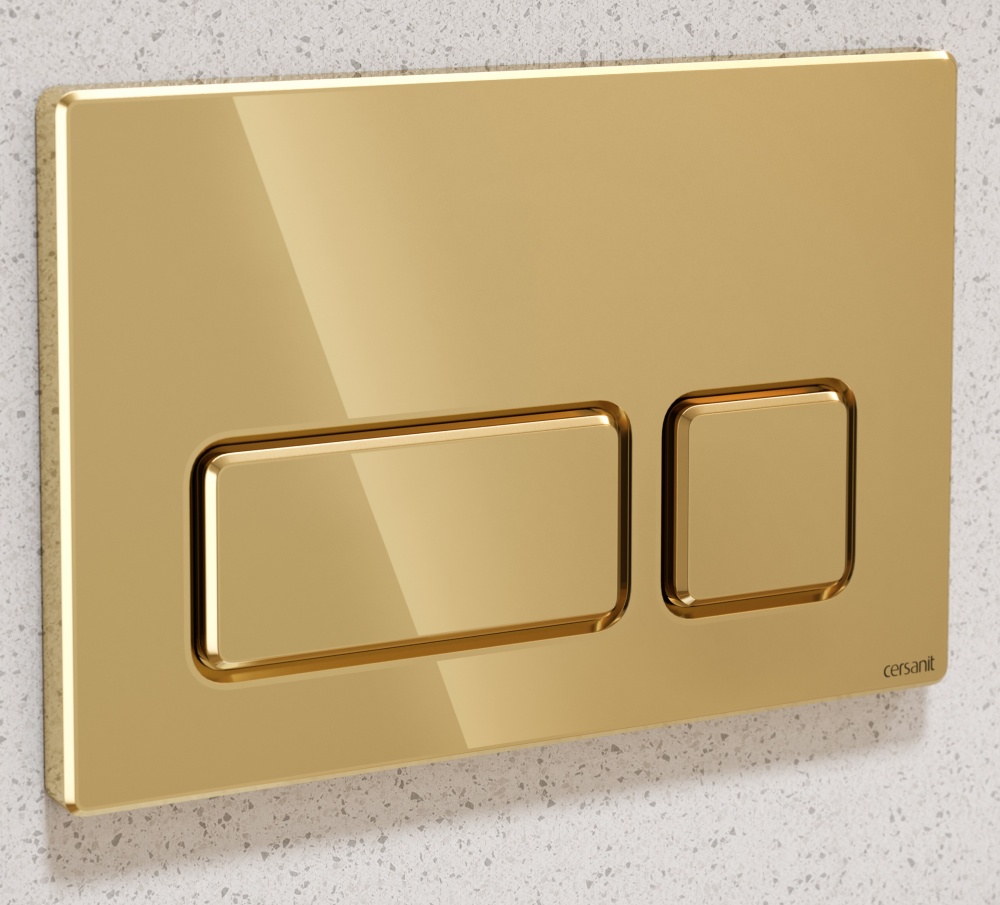 Клавіша для інсталяції Cersanit BLOCK глянцеве золото K97-465