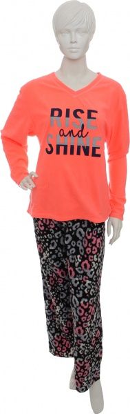 Костюм домашний женский La Nuit Coral р. XL оранжевый с черным 