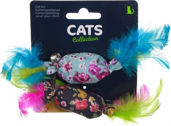 Игрушка для котов с перьями 2 шт.