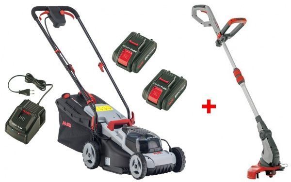 Газонокосарка акумуляторна AL-KO Li Easy Flex (113540) + 2 акумулятори + зарядний пристрій +тример у дарунок