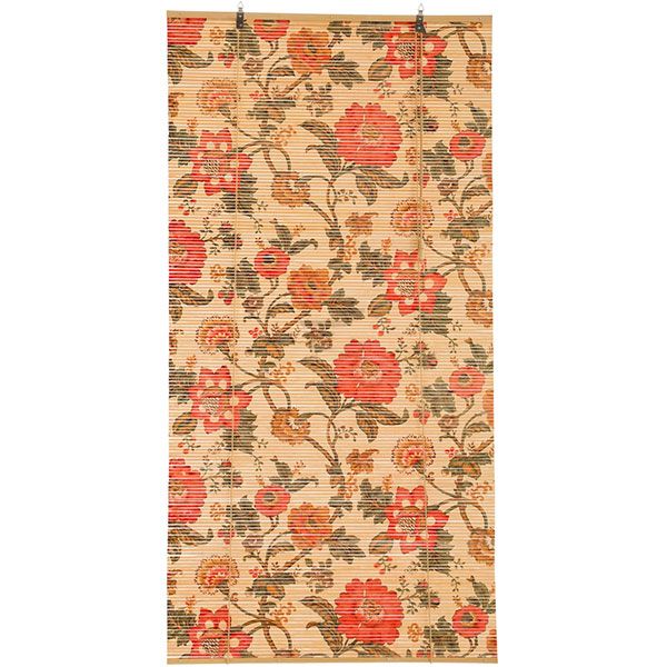 Ролета бамбуковая Bella Vita 60x160 см цветы большие