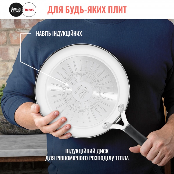 Сковорода-гриль 26 см Tefal Jamie Oliver Kitchen Essential E3144074 Tefal