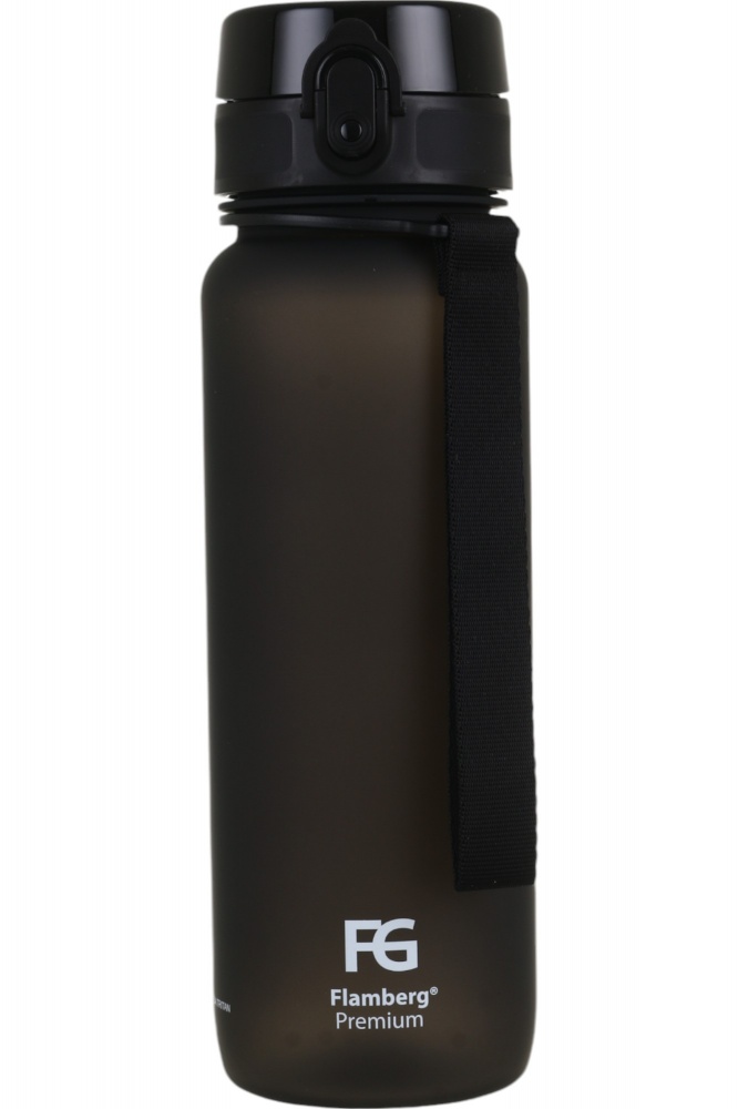Пляшка для води Flamberg Premium City 800 мл чорний