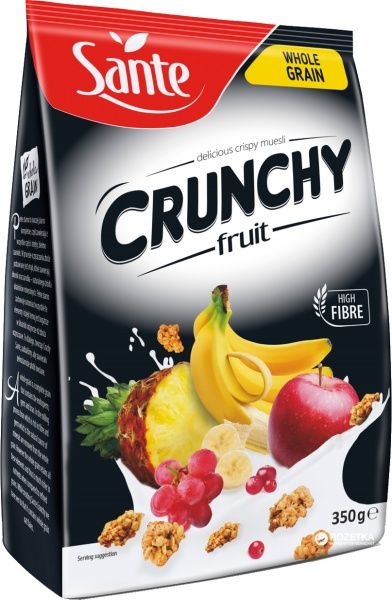 Кранчи Sante с фруктами 350 г 