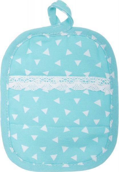 Прихватка-рукавиця Горох блакитний Прованс 