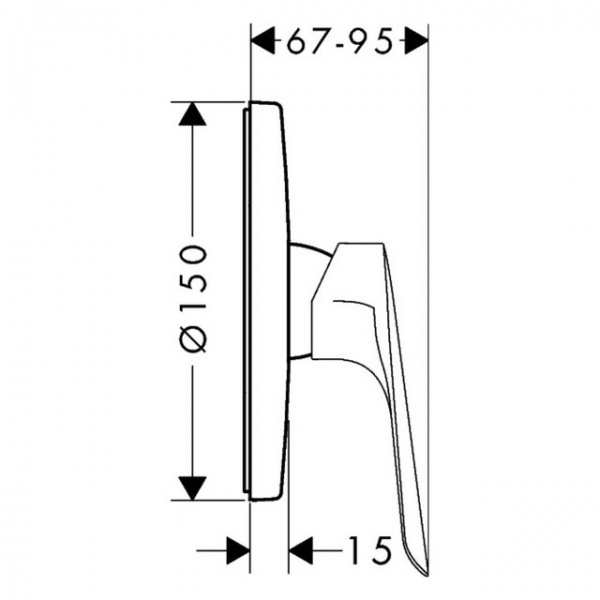 Змішувач для душу Hansgrohe Logis E 71608000 хром