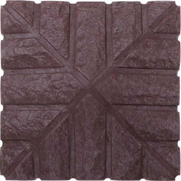 Кришка на стовп Скала Шоколад 410x410x150 мм коричневий МЕГАЛІТ 