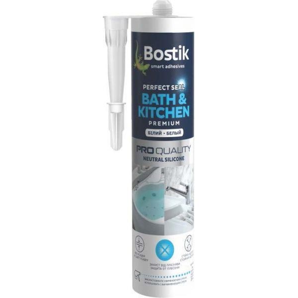 Герметик силіконовий Bostik Bath & Kitchen SIL N білий 280мл
