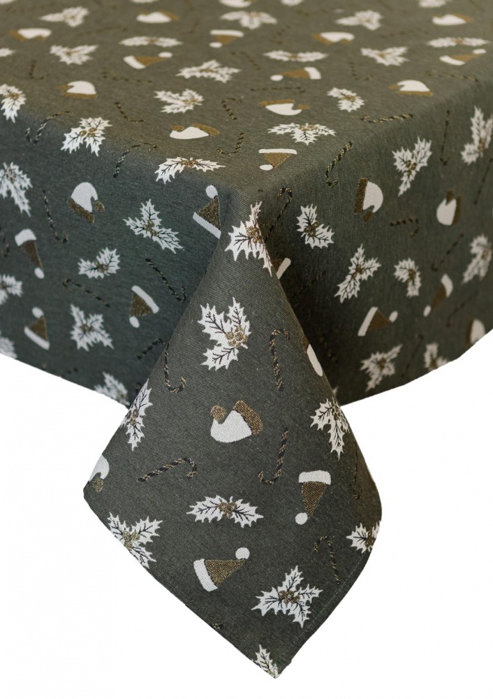 Скатерть Шапочки на зеленом 136x220 см Прованс