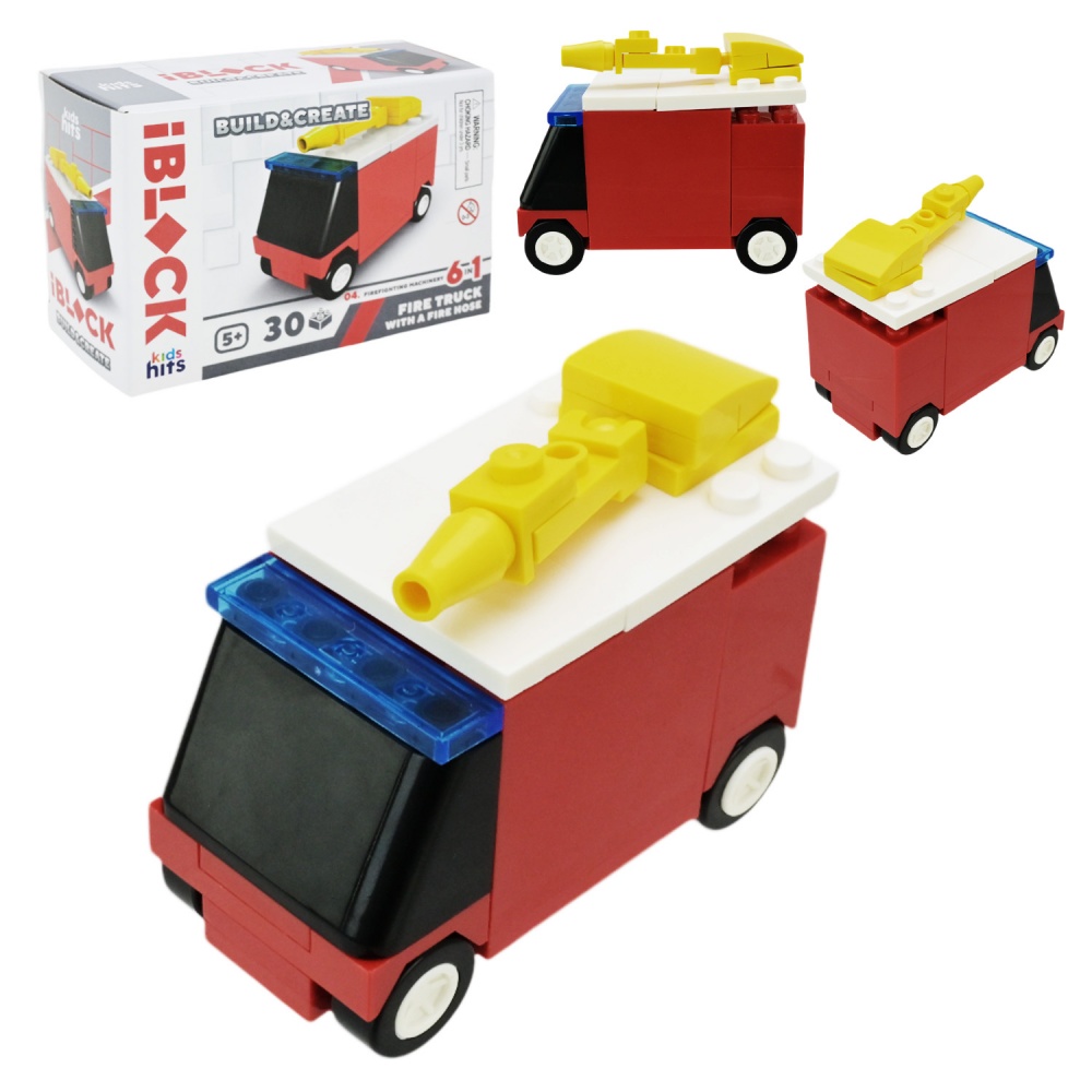 Игрушка-конструктор Iblock Kids hits JUNIOR Пожарная (в ассортименте) KH51/004