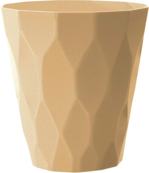 Кашпо пластиковое Prosperplast Rocka круглый 1,75л капучино (70993-7502) 