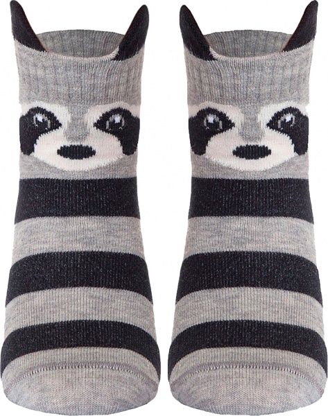 Носки детские Conte-Kids TIP-TOP 317 Енотики 17С-59СП р.24 серый черный 