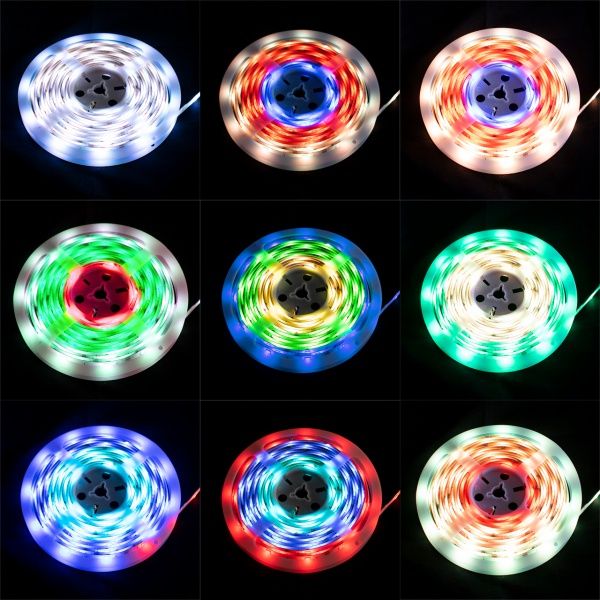 Лента светодиодная Hopfen (10 м + пульт + блок питания) 30 Вт IP54 220 В разноцветный (RGB) MAGICAL METEOR 5050 RGB 24LED 