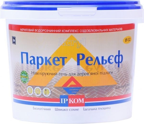 Ґрунт Ircom Decor Паркет-Рельєф ІР-32 глибокий мат безбарвний 3 л