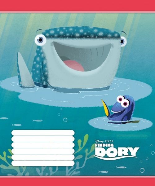 Тетрадь школьная В поисках Дори 18 листов в клетку Мицар+