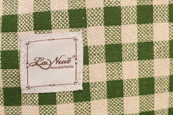Скатерть Lucy Зеленая клетка 133x220 см зеленый La Nuit 