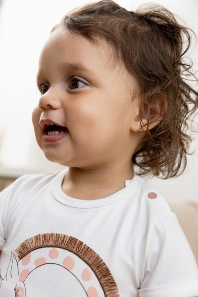 Футболка для девочек Dirkje р.86 белый с рисунком T46315-35 