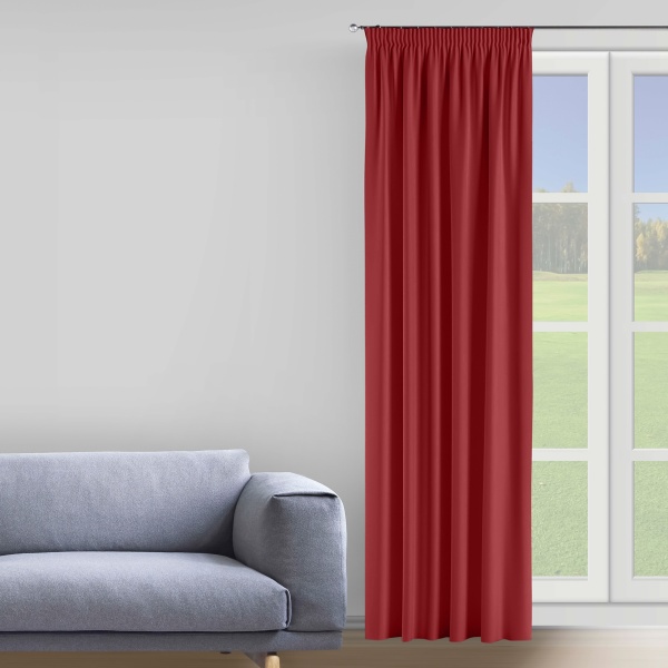 Штора VELOUR 150х275 червоний Decora textile