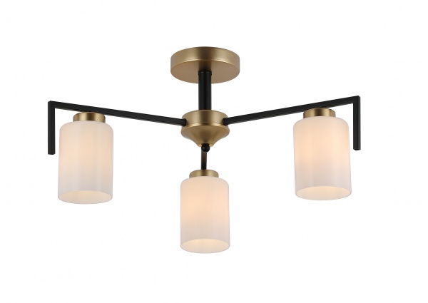 Люстра потолочная Blitz 3x60 Вт E27 черный/золото 8250-43 