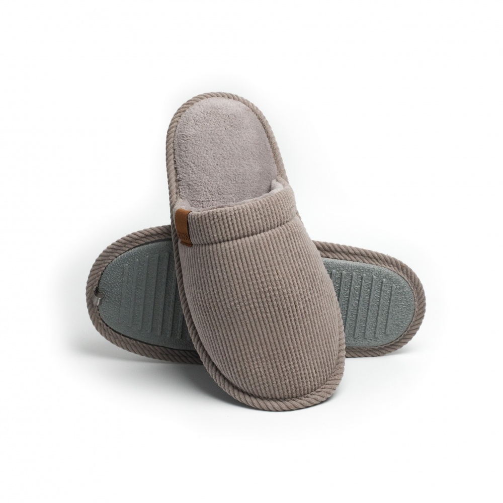 Капці домашні Twins вельвет 15840 р.42/43 сірий