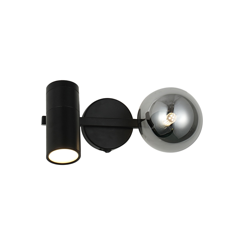 Бра Miorro Mille 310х190х140мм 7 Вт G9/GU10 черный хром 51-311-160