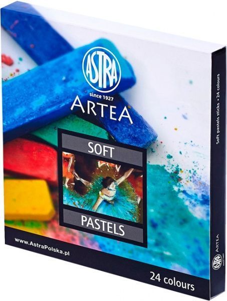 Пастель суха квадратна 24 шт. Астра 24 кольорів