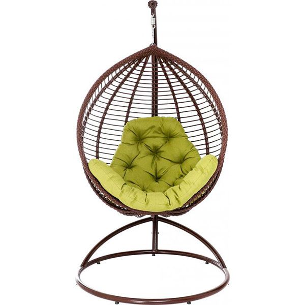 Кресло-кокон Indigo с подушкой коричневый