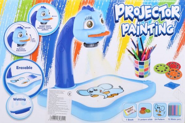 Доска для рисования Shantou с проектором синяя YM6996